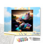 Cascade de Cristal Arc-en-Ciel - peinture par numero