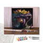 Reine des Dragons Florale - peinture par numero