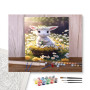 Contenu du kit - Lapin printemps fleurs panier nature