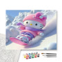 Contenu du kit - Hello Kitty | Kit DIY Ski Kawaii