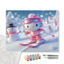 Contenu du kit - Hello Kitty | Tableau Ski & Bonhommes de Neige