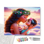 Vaiana Tendresse Maternelle Céleste - peinture par numero