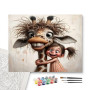 Contenu du kit - Girafe en Folie & Petite Fille
