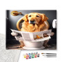 Contenu du kit - Golden Retriever aux Toilettes