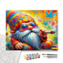 Gnome Psychédélique - peinture par numero