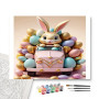 Le Camion de Pâques du Lapin Coquin - peinture par numero