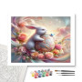 Contenu du kit - Lapin Enchanteur et son Œuf aux Fleurs Pastel