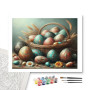 Contenu du kit - Panier d'Œufs de Pâques Artistiques et Épis de Blé