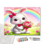 Contenu du kit - Lapin aux Roses et Arc-en-Ciel Magique