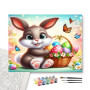 Contenu du kit - Lapin de Pâques et son Panier d'Œufs Colorés