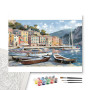 Contenu du kit - Port Italien avec Voiliers et Barques