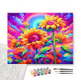 Les Tournesols de l'Arc-en-Ciel - peinture par numero