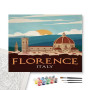 Contenu du kit - Florence Italie : Affiche de Voyage Vintage