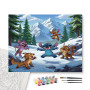 Contenu du kit - Stitch et ses Amis dans la Neige