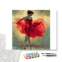 Contenu du kit - Danseuse Robe Rouge Flamboyante
