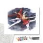 Contenu du kit - Couple de Danseurs Costume Rouge