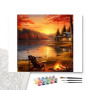 Contenu du kit - Chalet d'Automne Soirée au coin du Feu