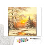 Contenu du kit - Hiver Doré Coucher de Soleil sur la Neige