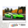 Contenu du kit - Lamborghini Verte en Automne