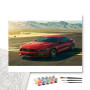 Contenu du kit - Ford Mustang Rouge au Désert
