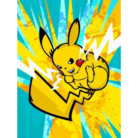 Peinture par Numéro Pikachu Pop Art Foudroyant