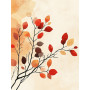 Peinture par Numéro Branche d'Automne Minimaliste
