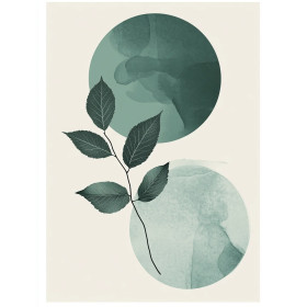 Peinture par Numéro Composition de Feuilles d'Eucalyptus