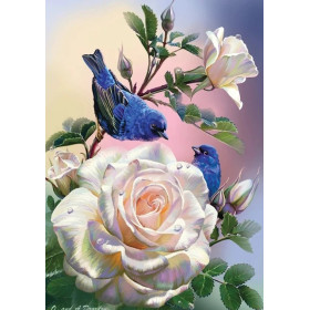 Peinture par Numéro Bouquet de Roses Romantiques