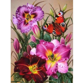 Peinture par Numéro Bouquet de Primevères de Printemps