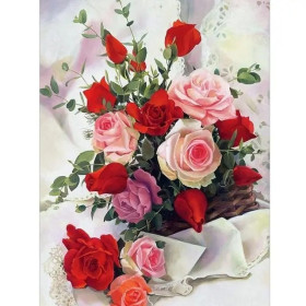 Peinture par Numéro Éclat de Pivoines Flamboyantes