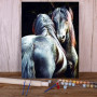 Kit de peinture par numero - Duo Chevaux Nacrés Mystiques