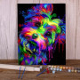 Kit de peinture par numero - Yorkshire Terrier Pop Art Néon