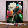 Kit de peinture par numero - Oiseaux Flamboyants & Pivoine