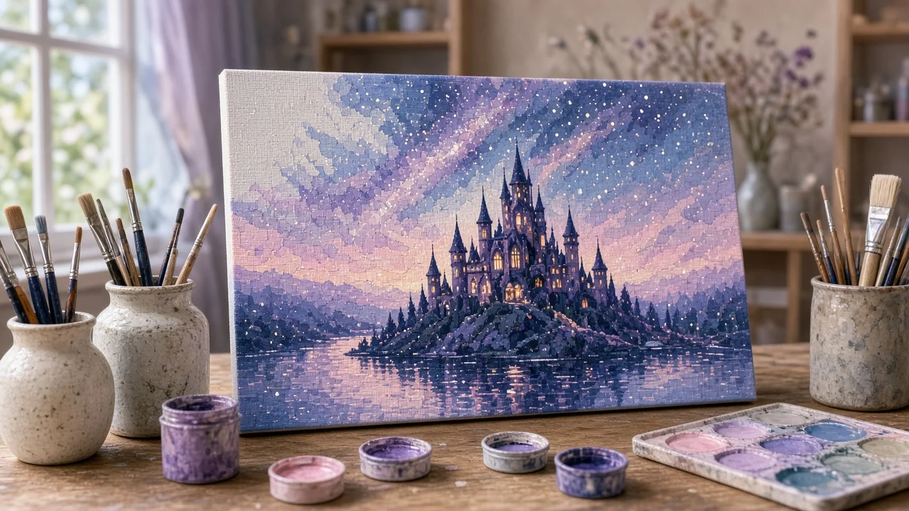 Peinture par numéro Disney : peindre Stitch, Mickey, princesses