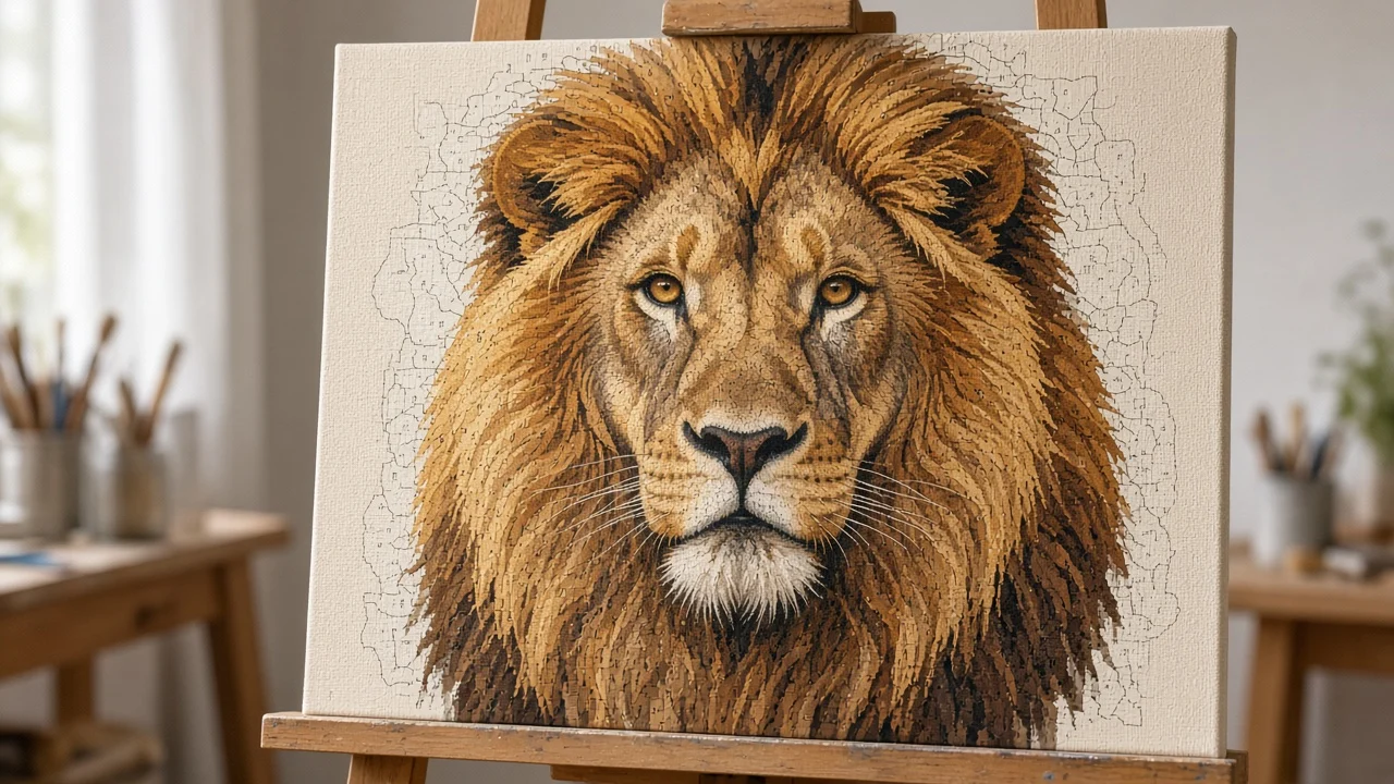 Peinture par numéro animaux : peindre regards et pelages