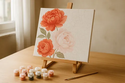 Peinture par numéro fleurs : choisir son kit, peindre pétales et dégradés